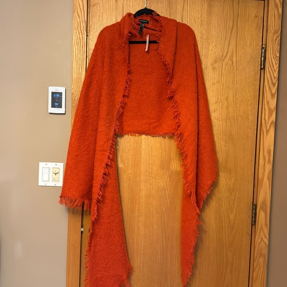 Brand new red Anthropologie scarf